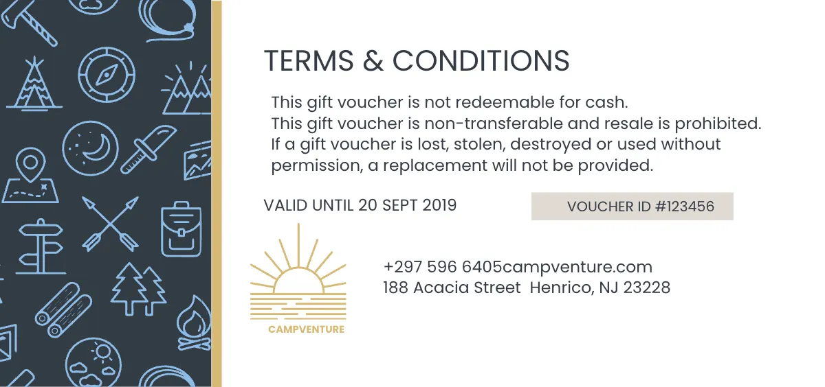 Free Card Gift Voucher Template to Edit Online
