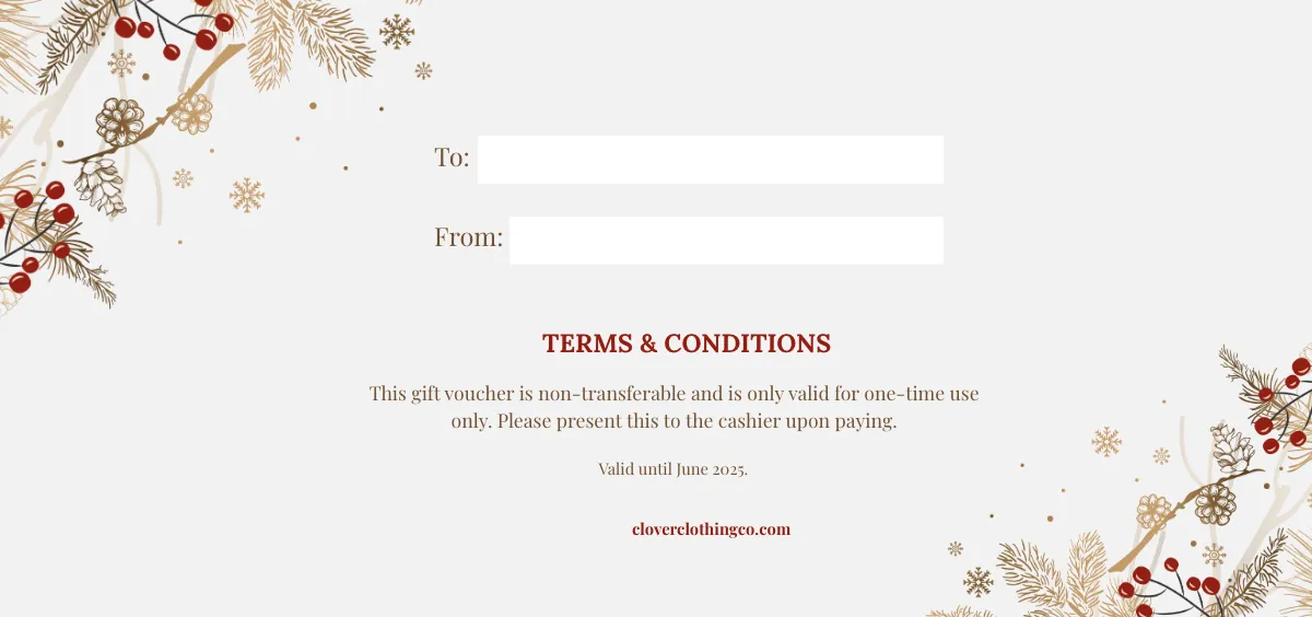 Free Christmas Gift Voucher Template to Edit Online