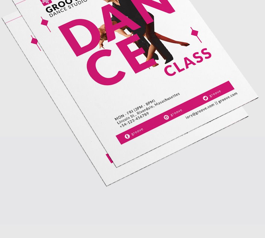Dance Class Flyer Template