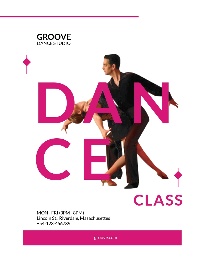 Dance Class Flyer Template - Google Docs, Illustrator, InDesign Regarding Dance Flyer Template Word