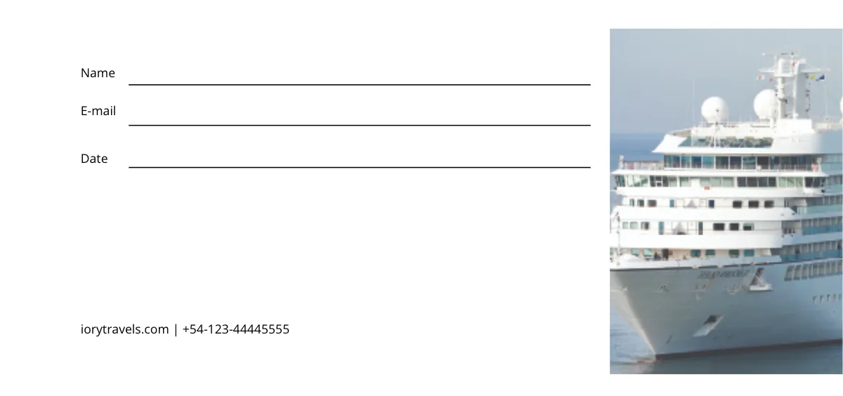 Free Cruise Travel Voucher Template to Edit Online