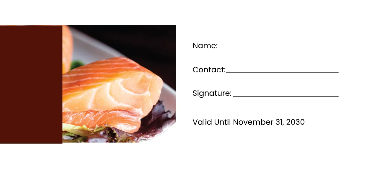 Free Dinner Food Voucher Template to Edit Online