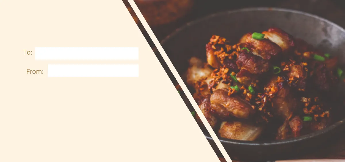 Free Dinner Gift Voucher Template to Edit Online