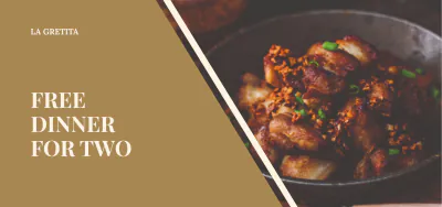 Free Dinner Gift Voucher Template to Edit Online
