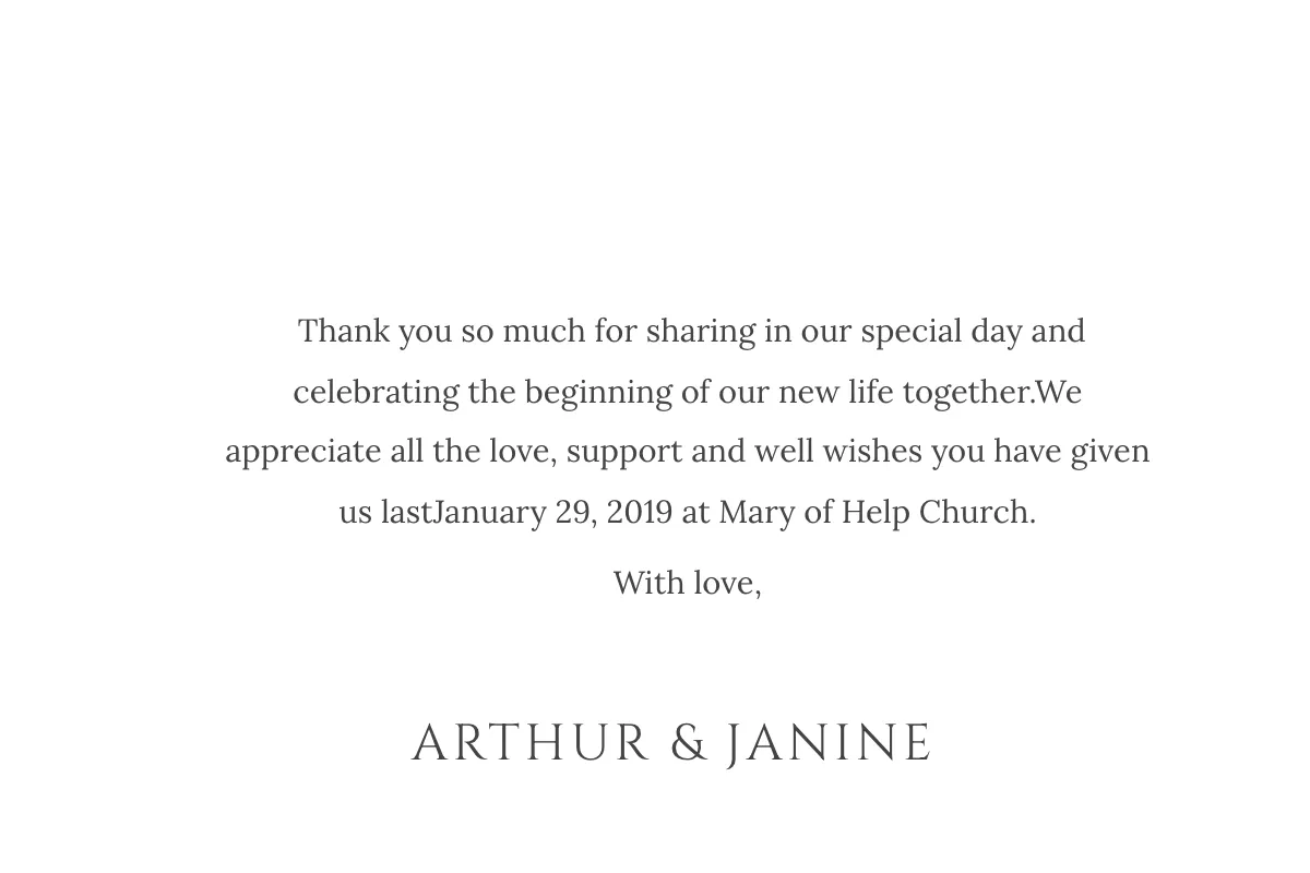 Free Beach Wedding Thank You Card Template to Edit Online