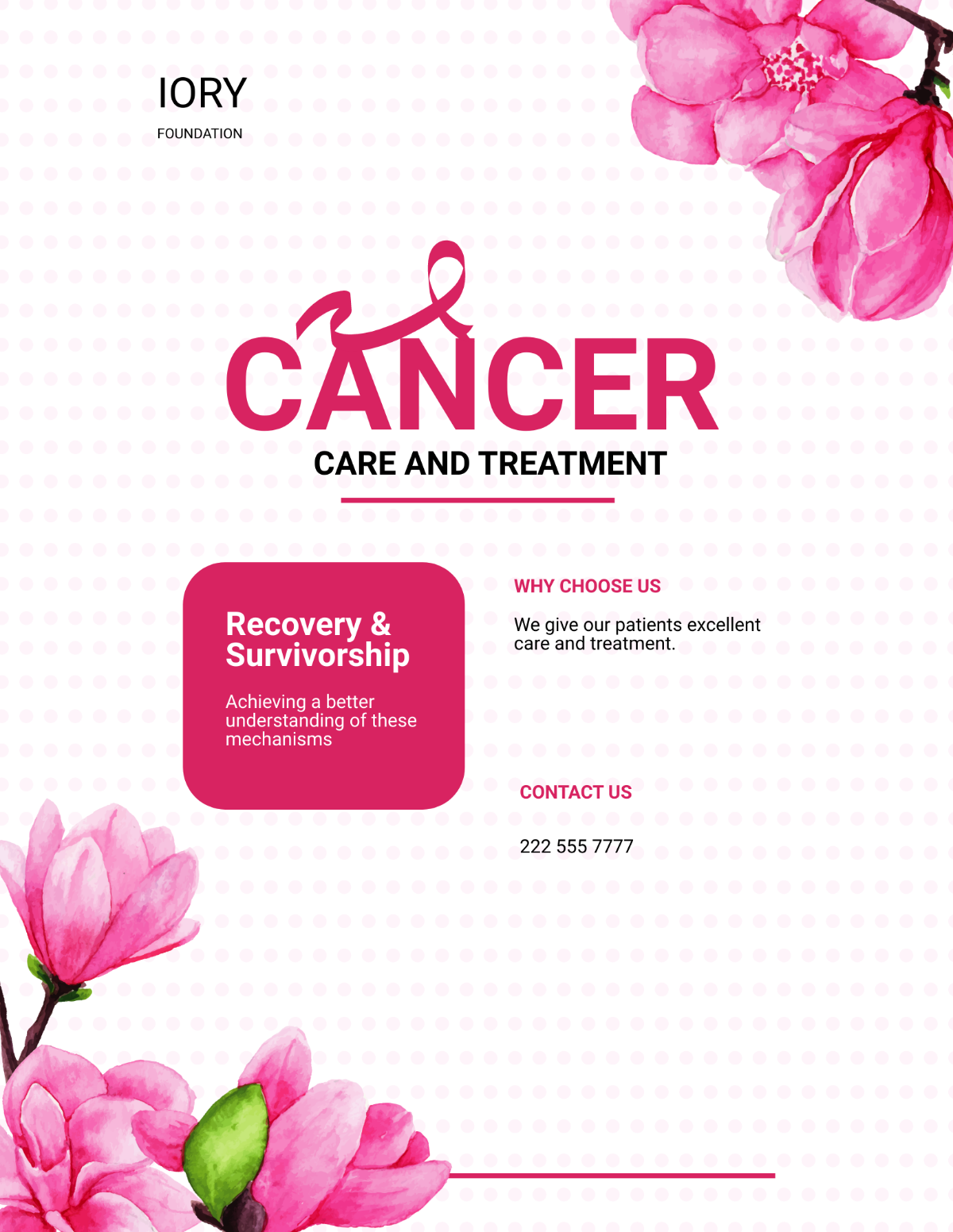 Free Cancer Treatment Flyer Template