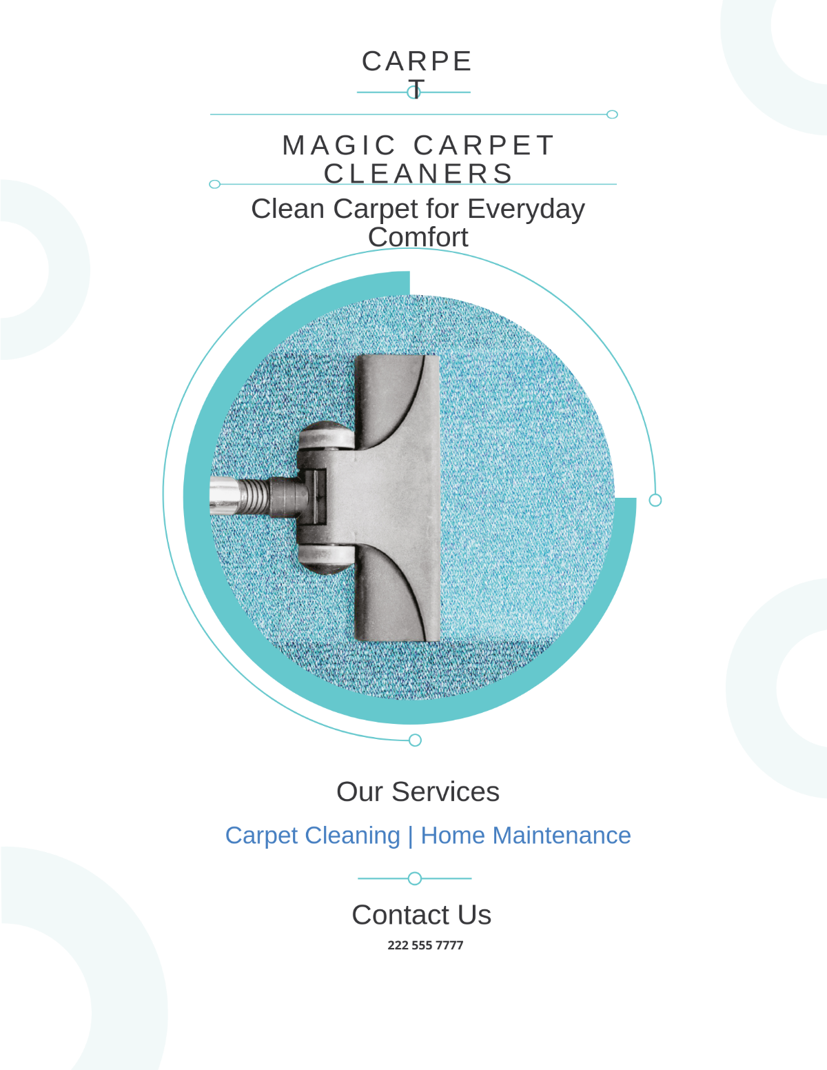 Carpet Cleaning Flyer