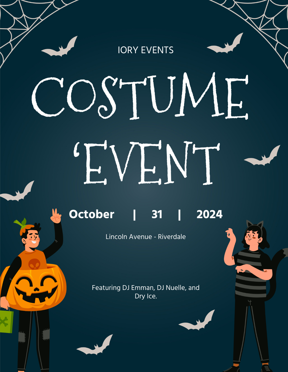 Costume Party Flyer Background Templates - Edit Online & Download