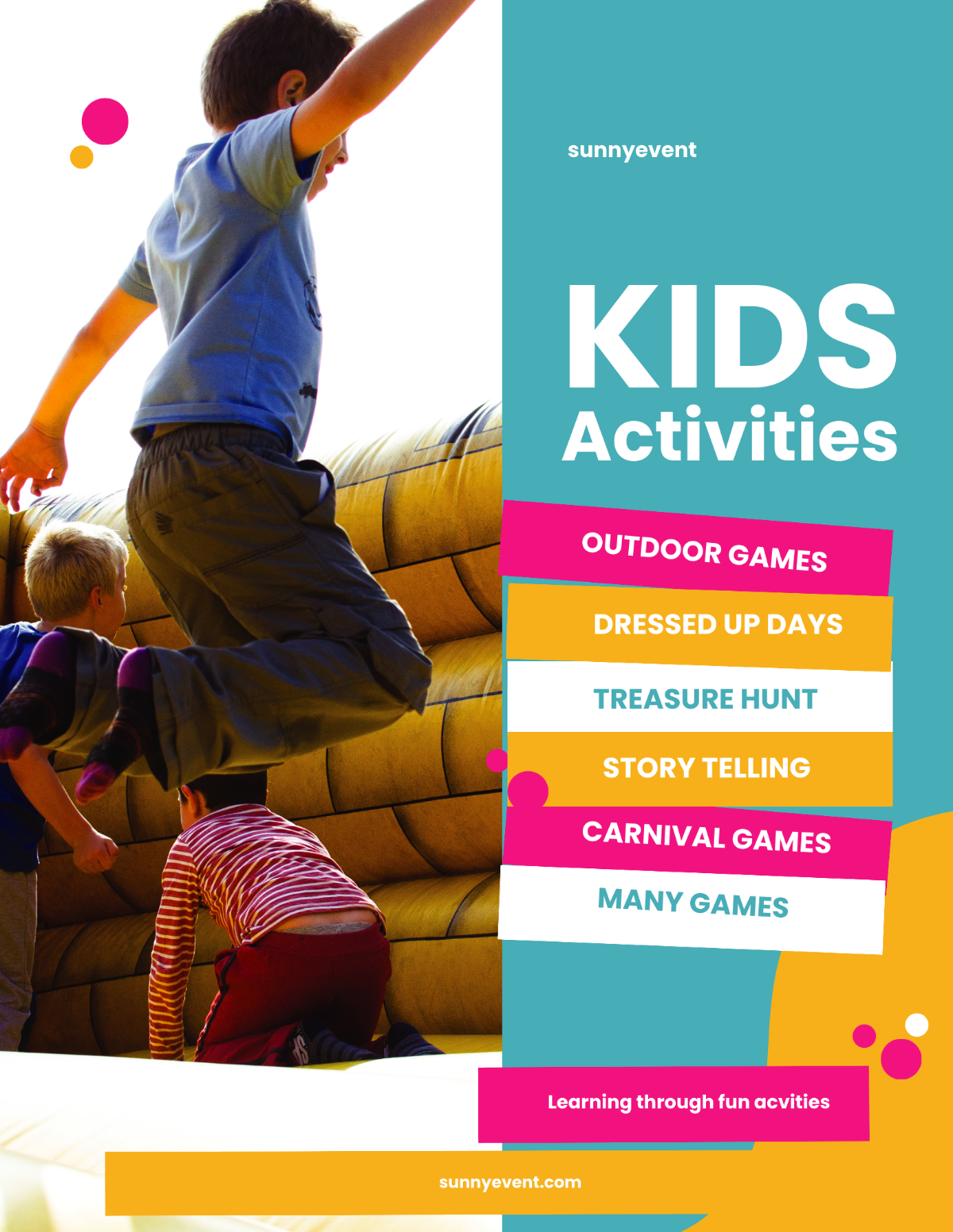 Free Kids Activities Flyer Template