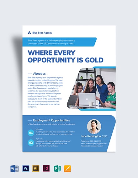 employment agency flyer template