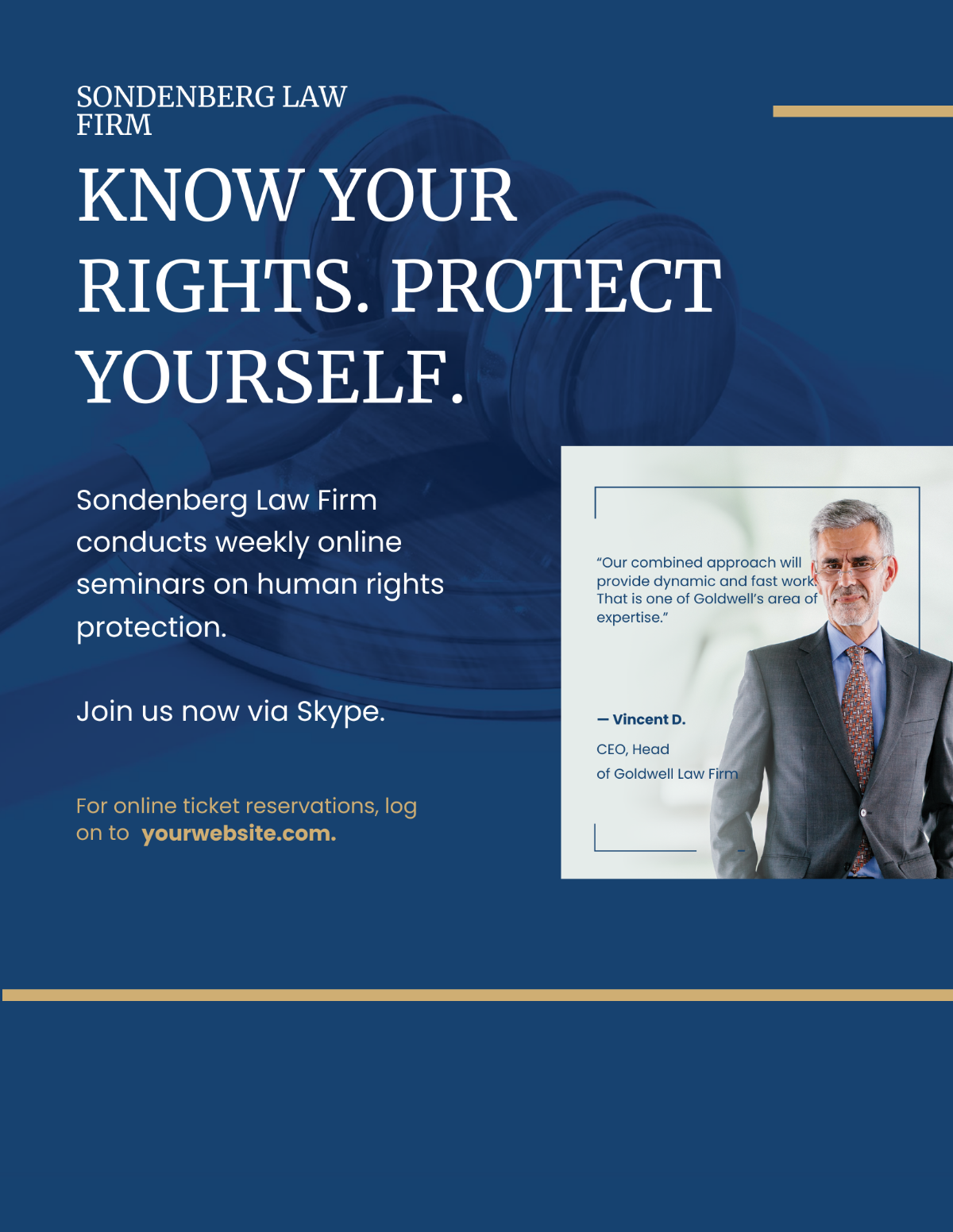 Law Firm Marketing Flyer