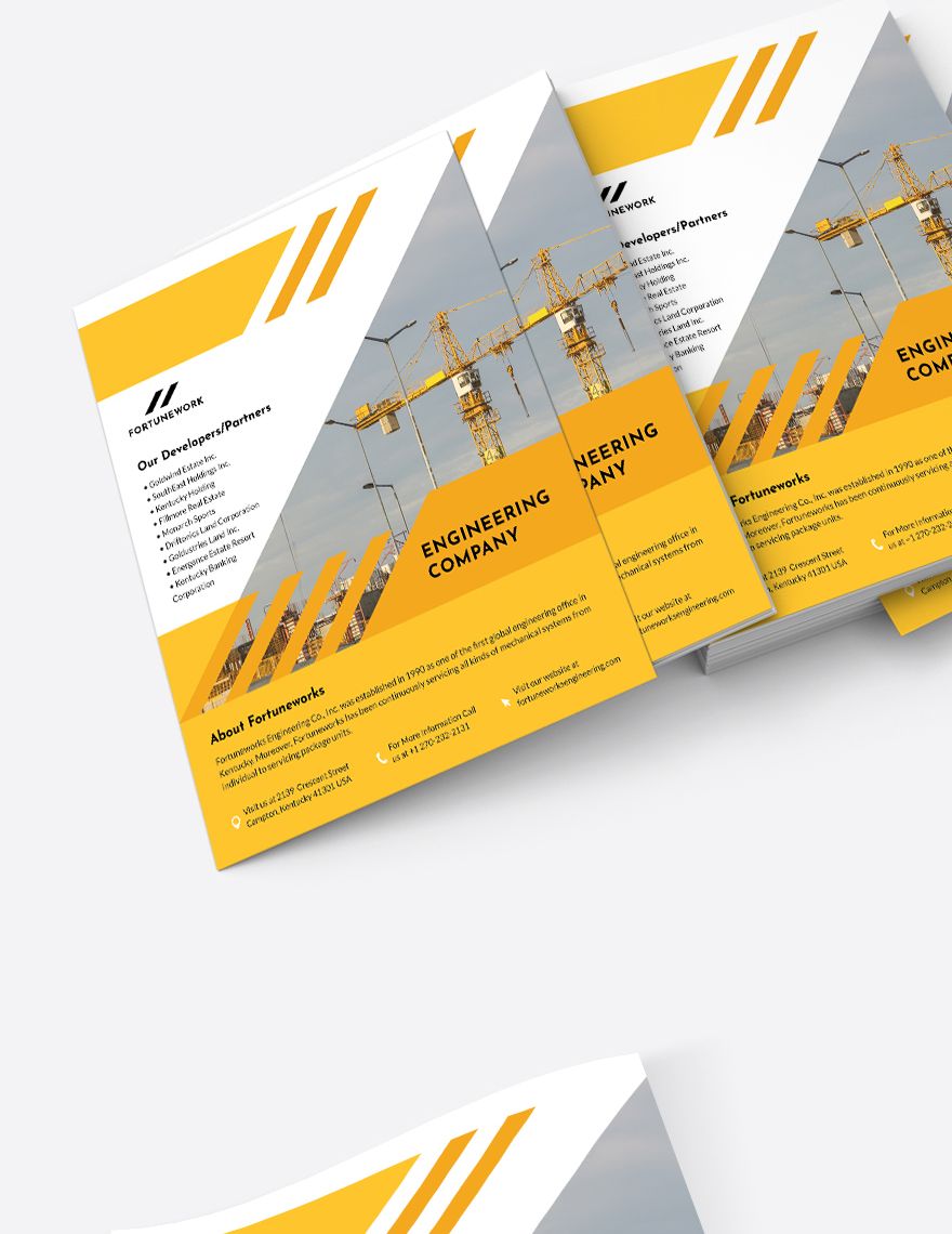 Engineering Company Flyer Template