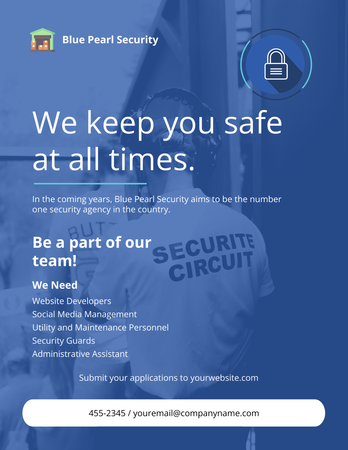 Security Services Company Flyer Template - Edit Online & Download