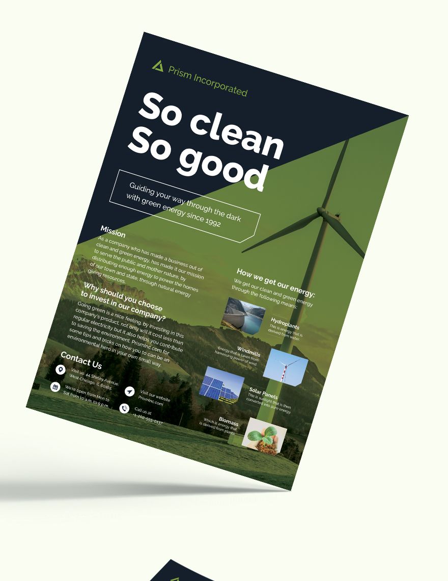 Environmental Company Flyer Template