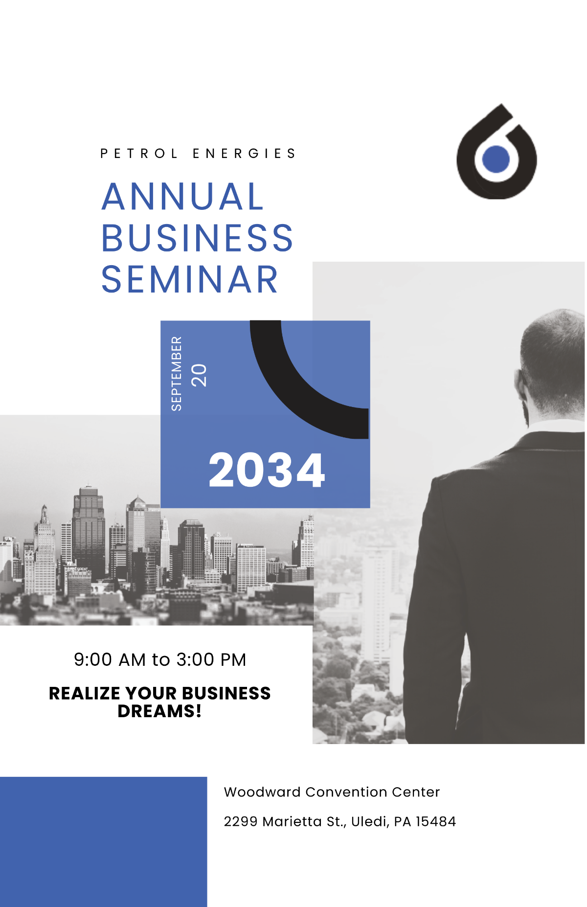 Business Seminar Poster Template