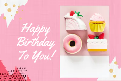 Free Birthday Party Postcard Template to Edit Online