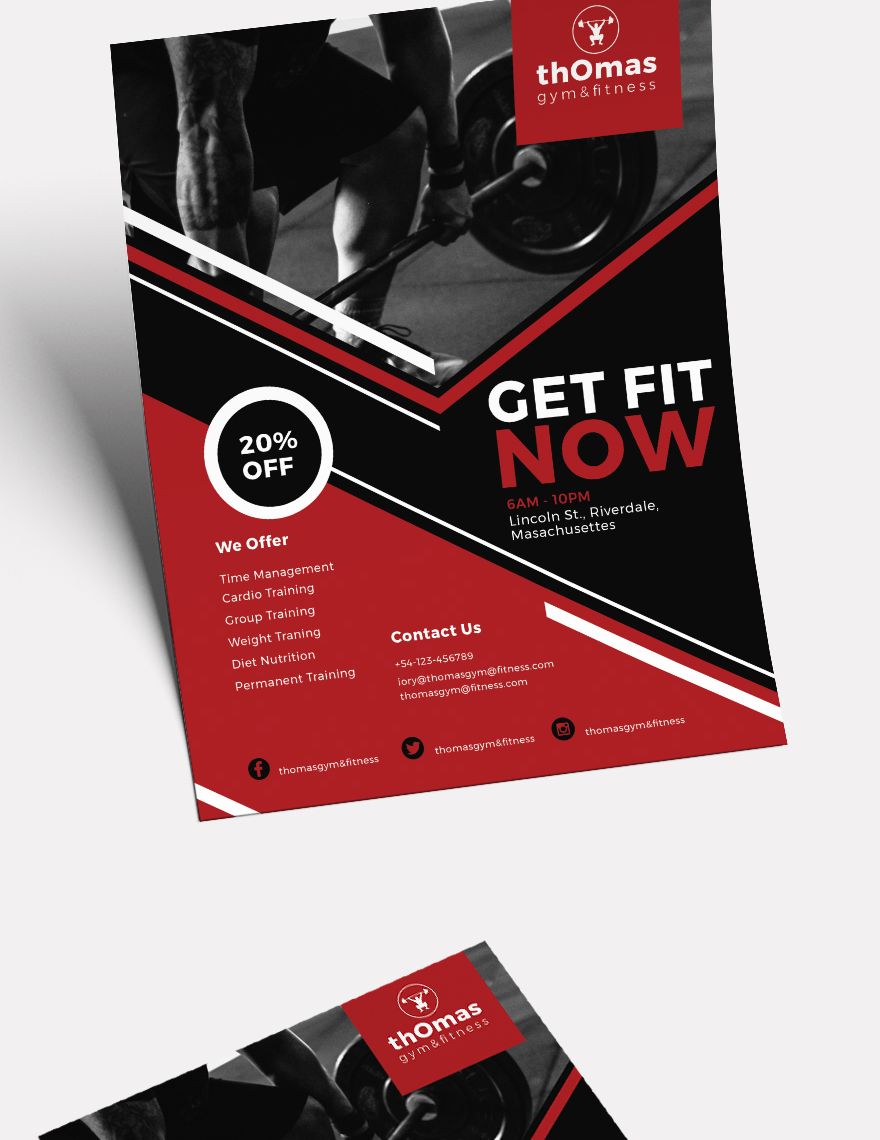 Health and Fitness Flyer Template