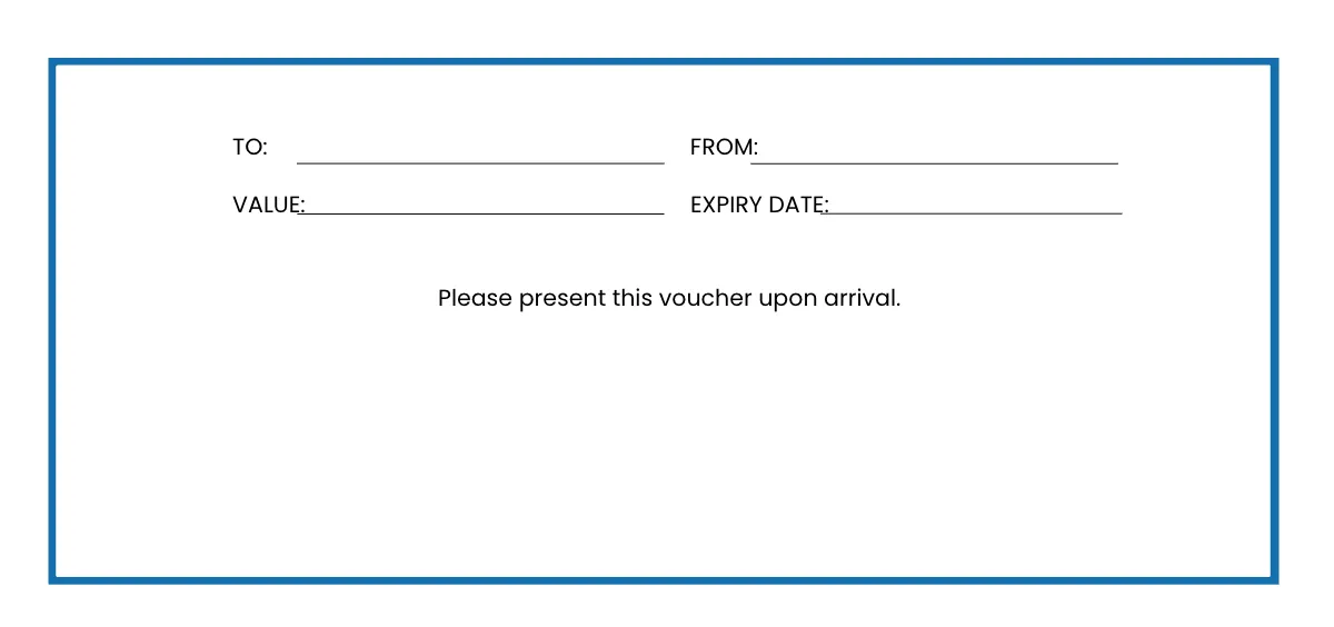 Free Golf Gift Voucher Template to Edit Online