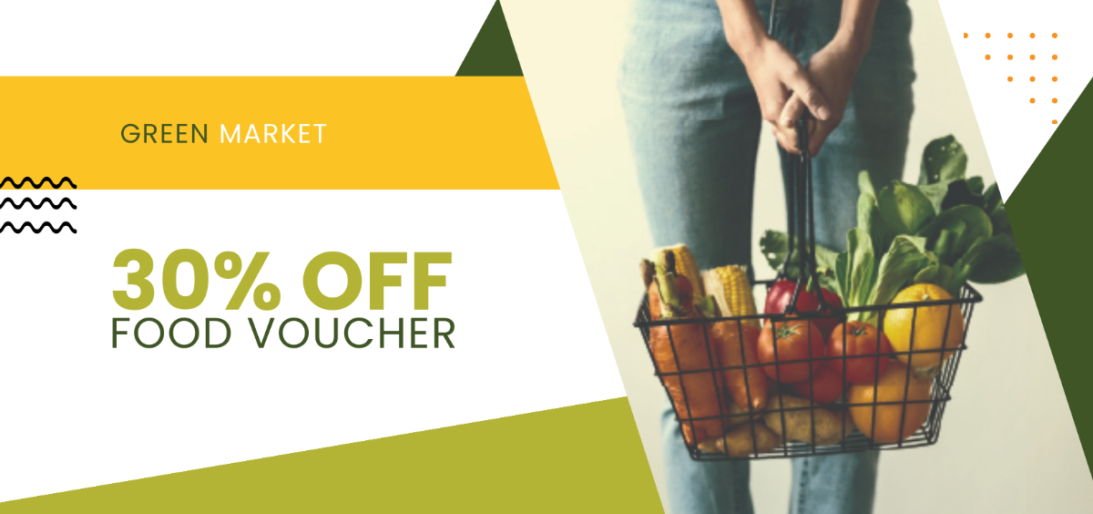 Grocery Food Voucher Template