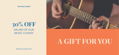 Free Music Gift Voucher Template to Edit Online