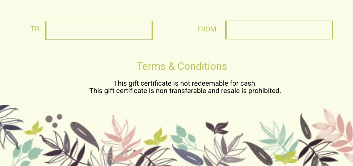 Free Elegant Printable Gift Voucher Template to Edit Online