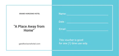 Free Printable Hotel Voucher Template to Edit Online