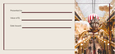 Free Sample Gift Voucher Template to Edit Online