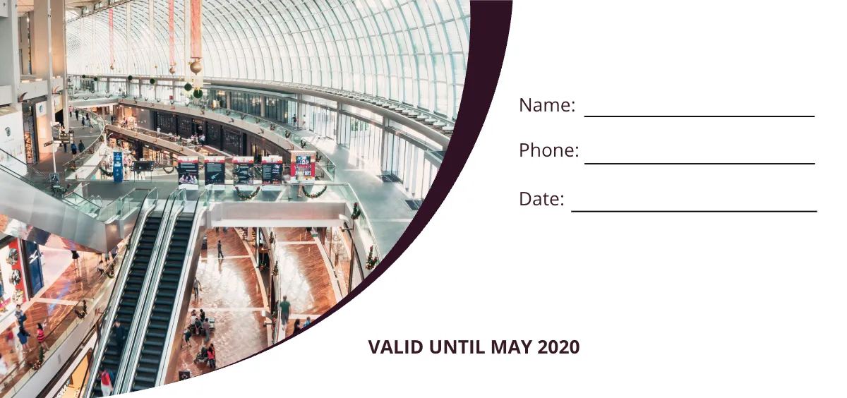 Free Shopping Gift Voucher Template to Edit Online