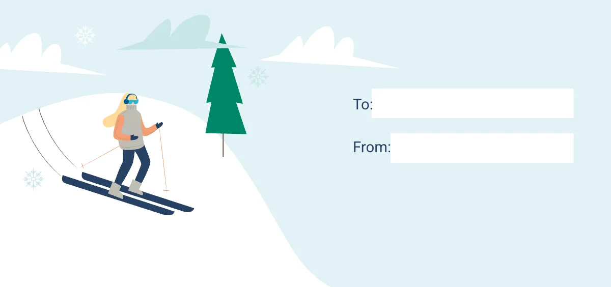 Free Skii Gift Voucher Template to Edit Online