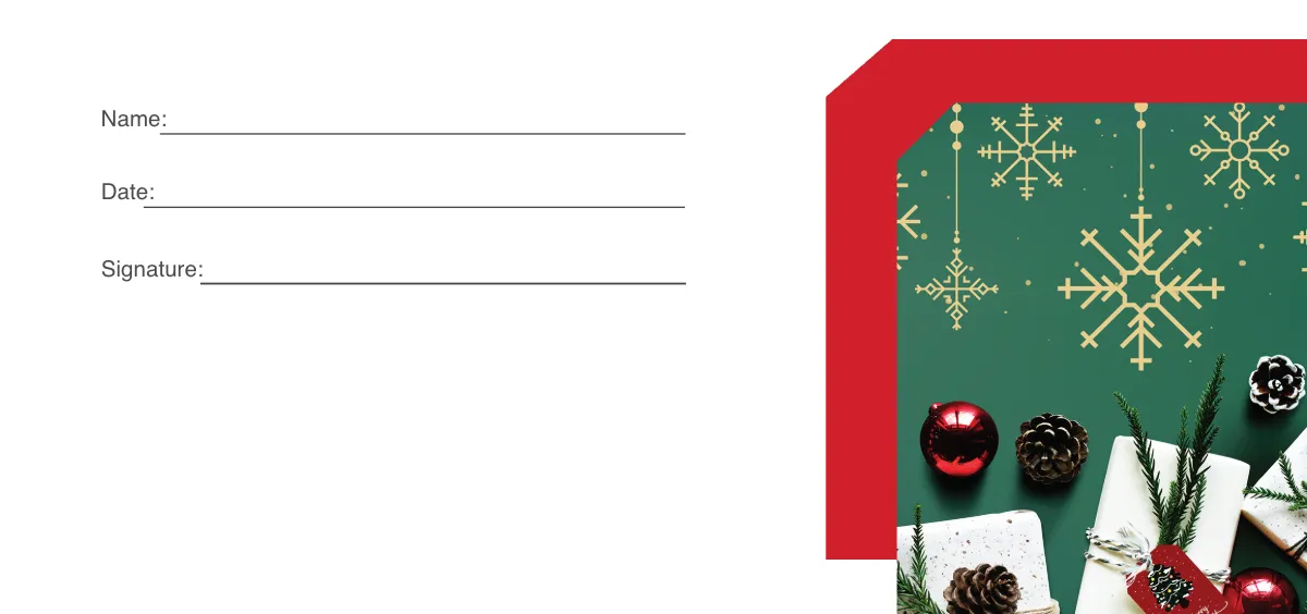 Free Blank Christmas Voucher Template to Edit Online