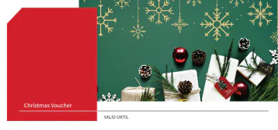 Free Blank Christmas Voucher Template to Edit Online