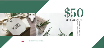 Free Christmas Gift Voucher Card Template to Edit Online