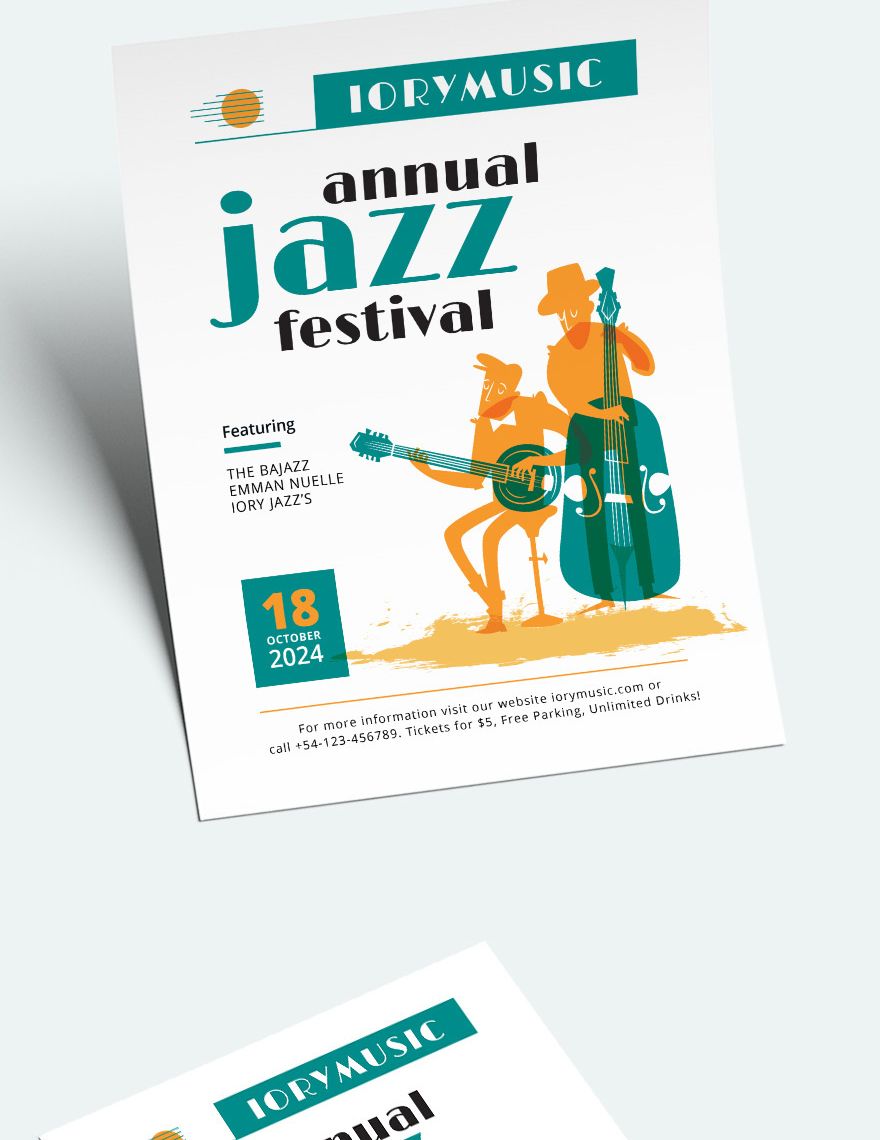 Jazz Music Event Flyer Template