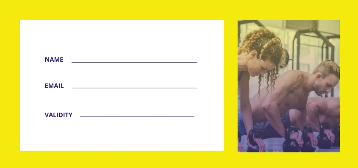 Free Gym Voucher Template to Edit Online