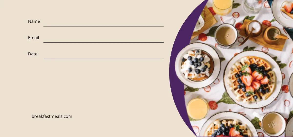 Free Hotel Breakfast Voucher Template to Edit Online