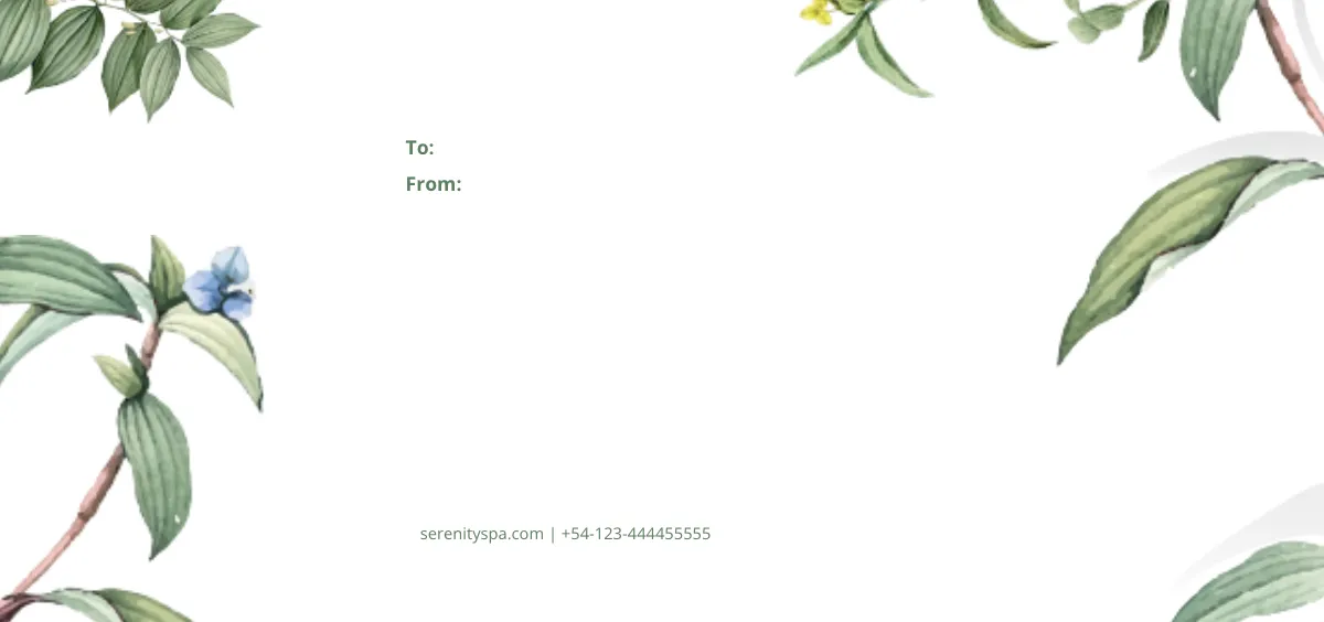 Free Massage Therapy Gift Voucher Template to Edit Online