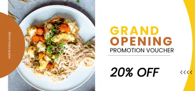 Free Opening Promotion Voucher Template to Edit Online