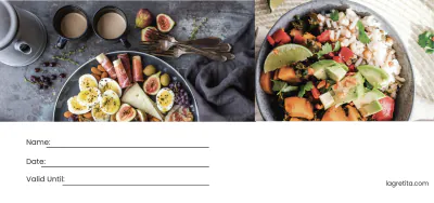 Free Simple Restaurant Voucher Template to Edit Online