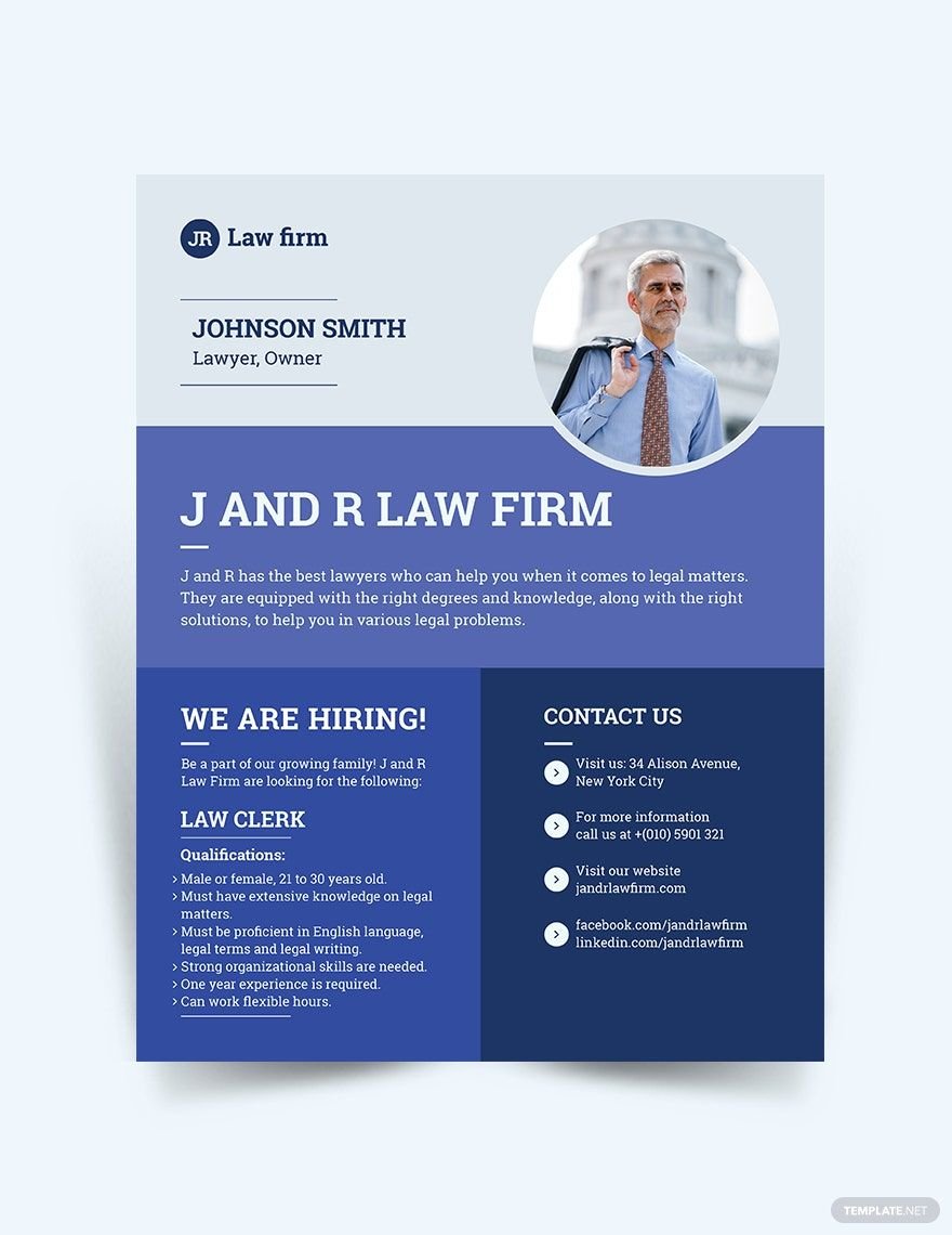 Lawyer & Law Firm Flyer Template