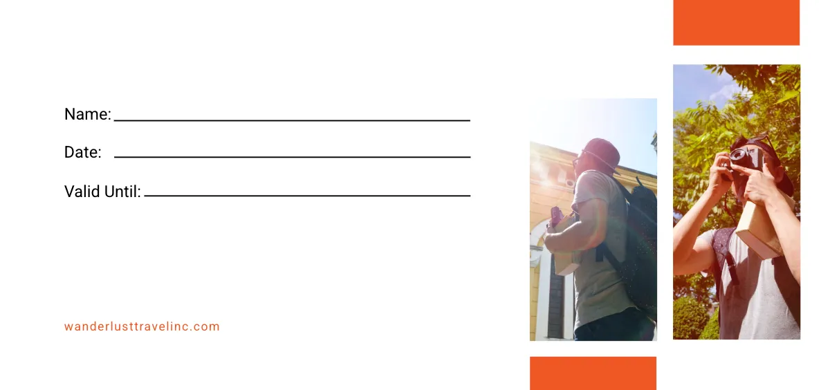 Free Tour Travel Voucher Template to Edit Online