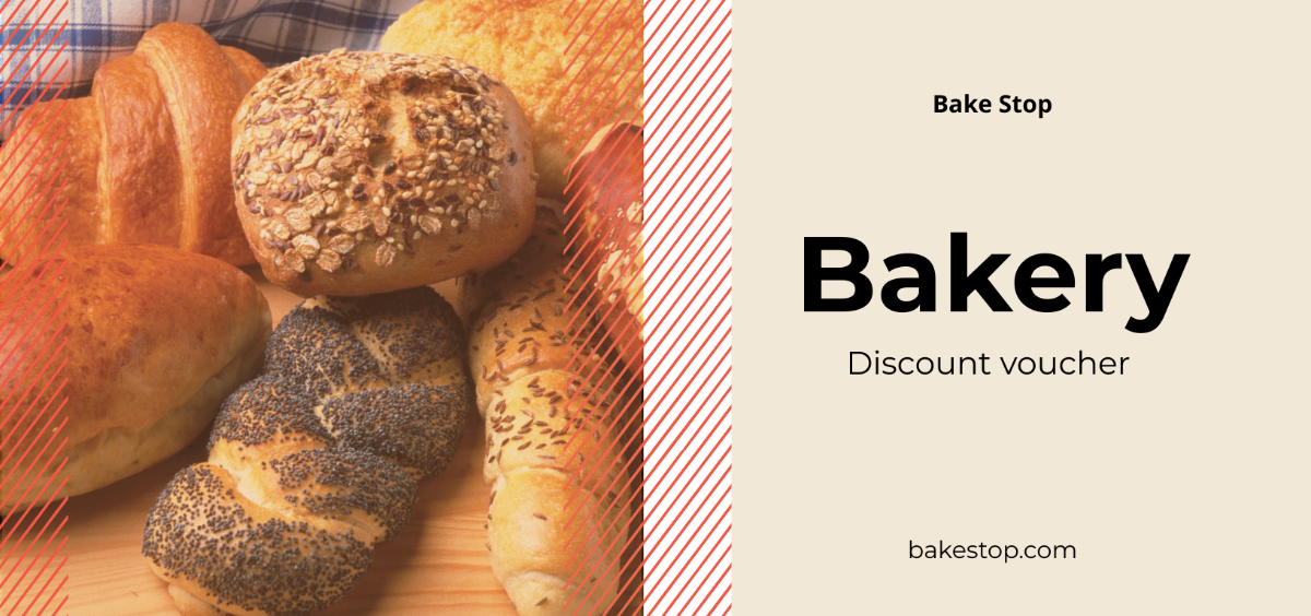 Bakery Discount Voucher Template - Edit Online & Download