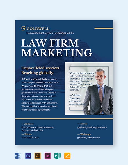 law firm marketing flyer template 440x570