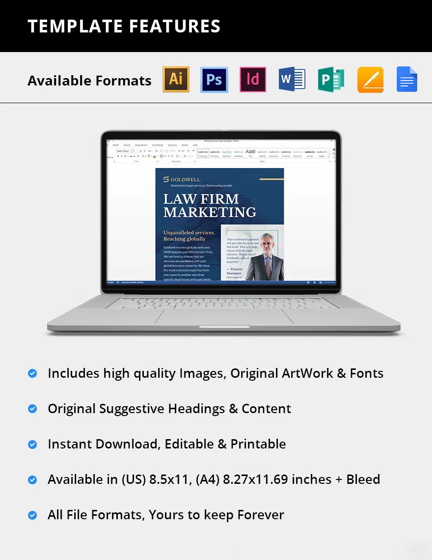 Printable Law Firm Marketing Flyer