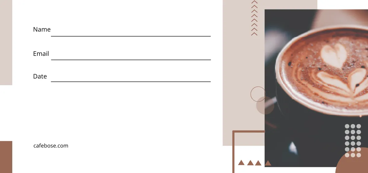 Free Cafe Promotion Voucher Template to Edit Online