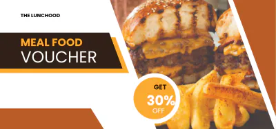 Free Meal Food Voucher Template to Edit Online