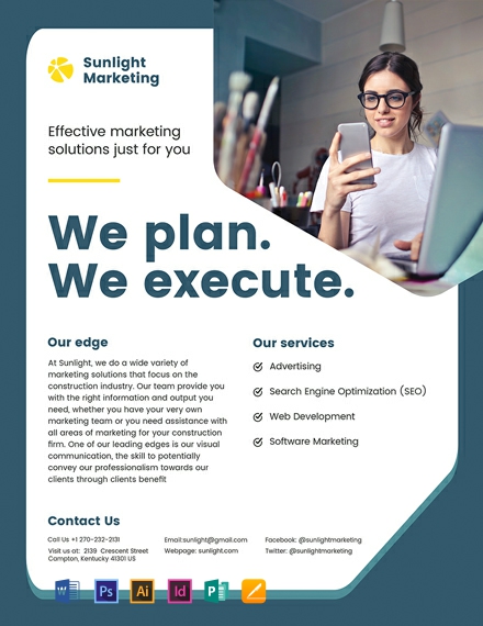 marketing flyer template 440x570