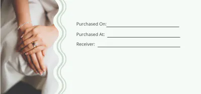 Free Elegant Wedding Gift Voucher Template to Edit Online