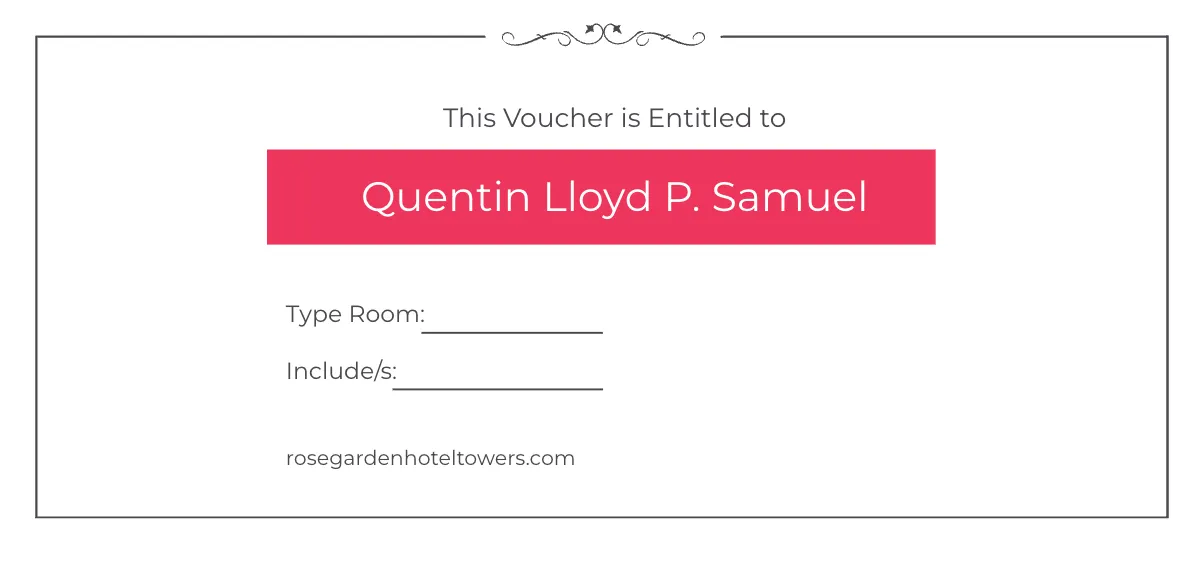 Free Hotel Prepaid Voucher Template to Edit Online