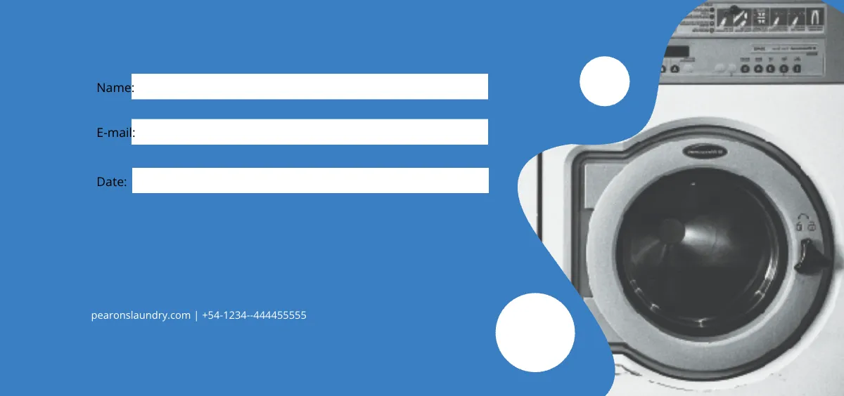 Free Laundry Service Voucher Template to Edit Online