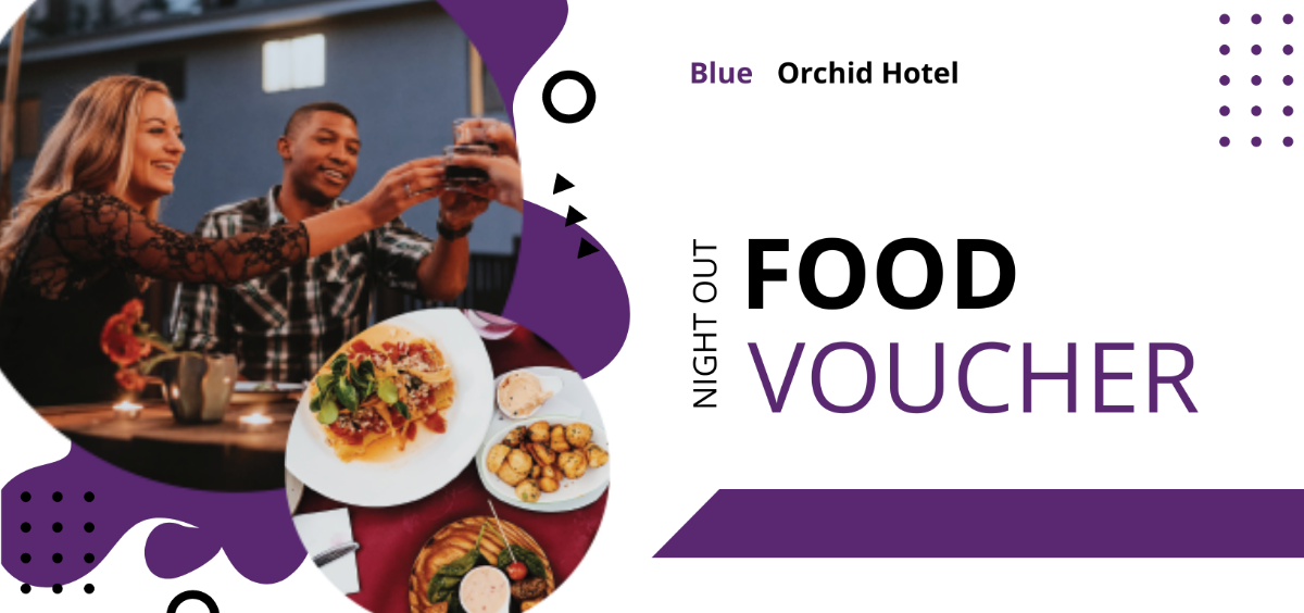 Night Out Food Voucher Template